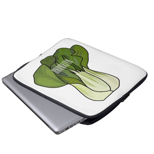 Housse Pour Ordinateur Portable Illustration de Bok choy (Devant bas)