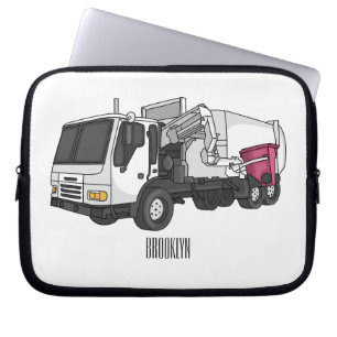 Housse Pour Ordinateur Portable Illustration de camion à ordures