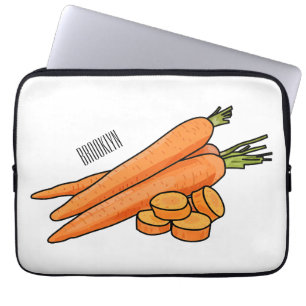 Housse Pour Ordinateur Portable Illustration de carotte