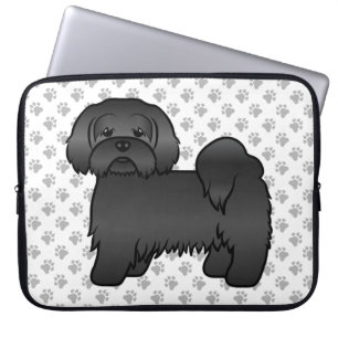 Housse Pour Ordinateur Portable Illustration de chien de dessin mignon Lhasa Apso