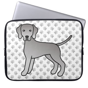 Housse Pour Ordinateur Portable Illustration de dessin animé mignon de chien Weima