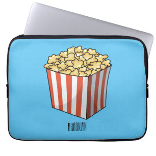 Housse Pour Ordinateur Portable Illustration de dessin animé Popcorn