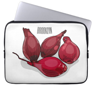 Housse Pour Ordinateur Portable Illustration de dessin animé Shallot