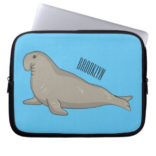 Housse Pour Ordinateur Portable Illustration de dessin de phoque éléphant