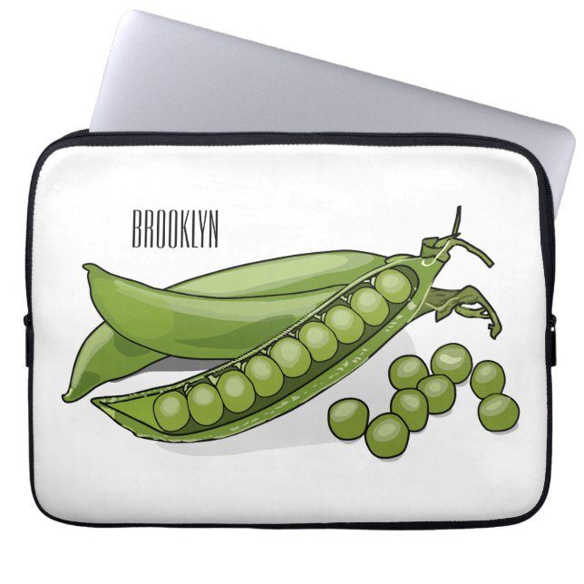 Housse Pour Ordinateur Portable Illustration de dessin de pois (Devant)
