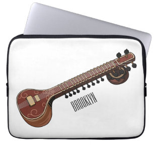 Housse Pour Ordinateur Portable Illustration de dessin de Sitar