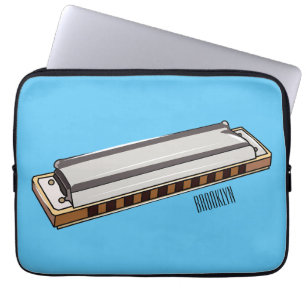 Housse Pour Ordinateur Portable Illustration de dessin d'Harmonica