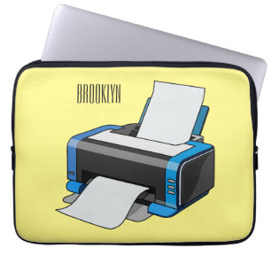 Housse Pour Ordinateur Portable Illustration de dessin d'imprimante