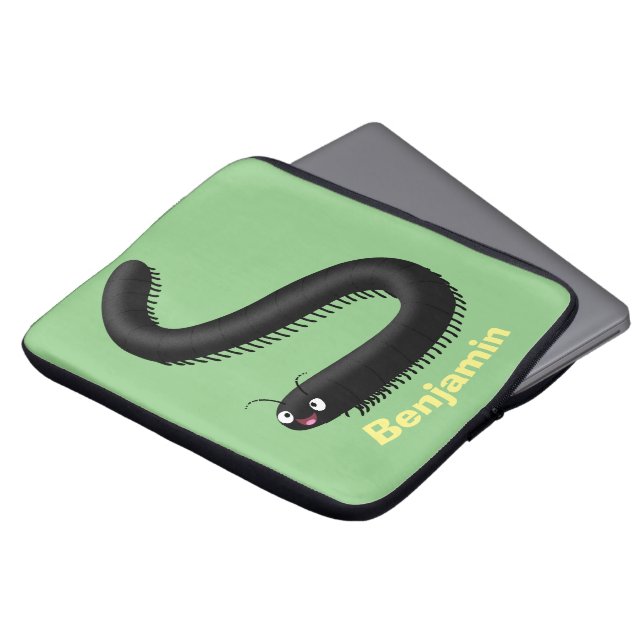 Housse Pour Ordinateur Portable Illustration de dessin mignon millipede (Devant haut)
