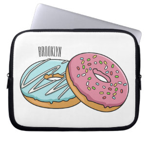 Housse Pour Ordinateur Portable Illustration de Donut