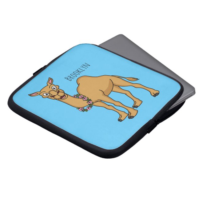 Housse Pour Ordinateur Portable Illustration de dromadaire (Devant haut)