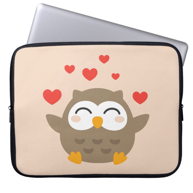 Housse Pour Ordinateur Portable Illustration de I Owl You (Devant)