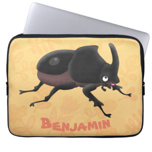 Housse Pour Ordinateur Portable Illustration de la caricature du dendroctone du rh