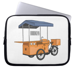 Housse Pour Ordinateur Portable Illustration de la carotte de vélo