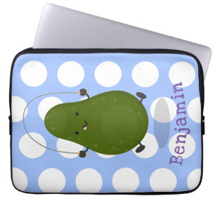 Housse Pour Ordinateur Portable Illustration de la corde à sauter à l'avocat migno