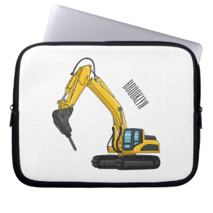 Housse Pour Ordinateur Portable Illustration de la pelle de rupture