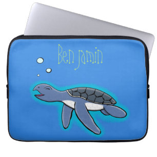 Housse Pour Ordinateur Portable Illustration de la petite tortue de mer