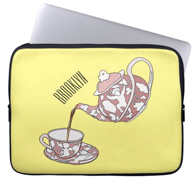 Housse Pour Ordinateur Portable Illustration de la série Teacup (Devant)