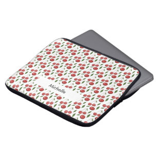 Housse Pour Ordinateur Portable Illustration de l'aquarelle des cerises douces Mon