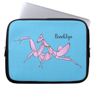 Housse Pour Ordinateur Portable Illustration de l'orchidée mante