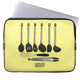Housse Pour Ordinateur Portable Illustration de l'ustensile de cuisine