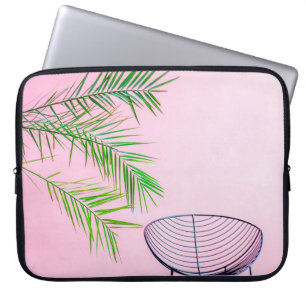 Housse Pour Ordinateur Portable Illustration de palmier vert et noir