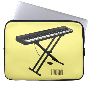 Housse Pour Ordinateur Portable Illustration de piano clavier