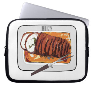 Housse Pour Ordinateur Portable Illustration de poitrine de dinde rôtie