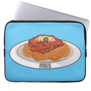 Housse Pour Ordinateur Portable Illustration de Spaghetti