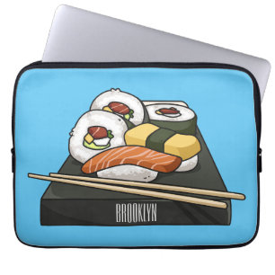 Housse Pour Ordinateur Portable Illustration de sushi