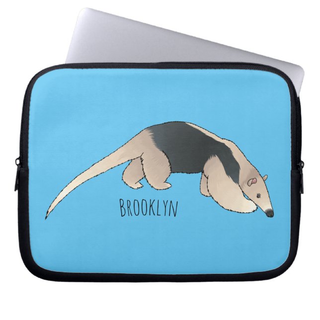 Housse Pour Ordinateur Portable Illustration de Tamandua (Devant)