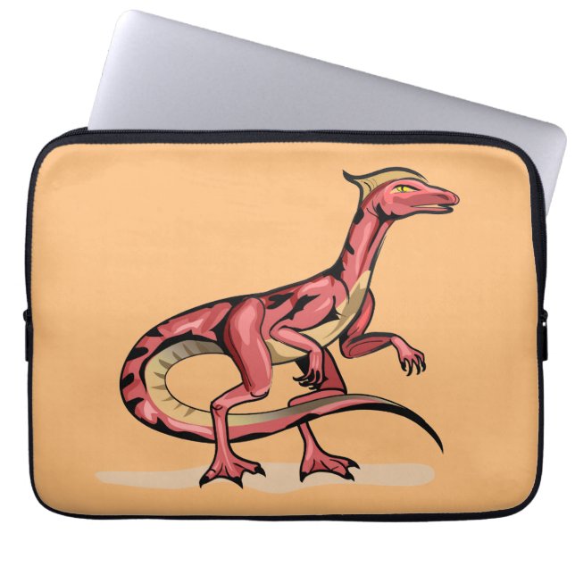 Housse Pour Ordinateur Portable Illustration De Velociraptor. (Devant)