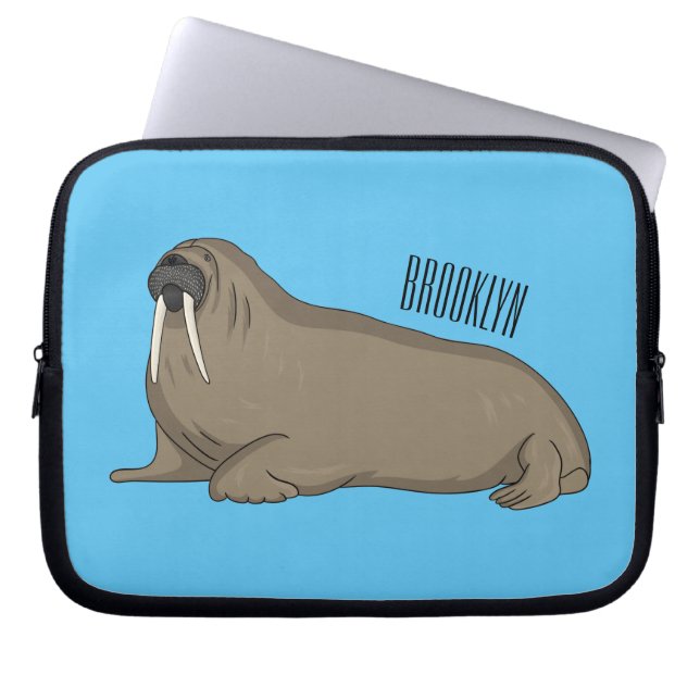 Housse Pour Ordinateur Portable Illustration de Walrus (Devant)