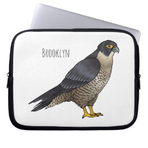 Housse Pour Ordinateur Portable Illustration d'oiseau de faucon pèlerin