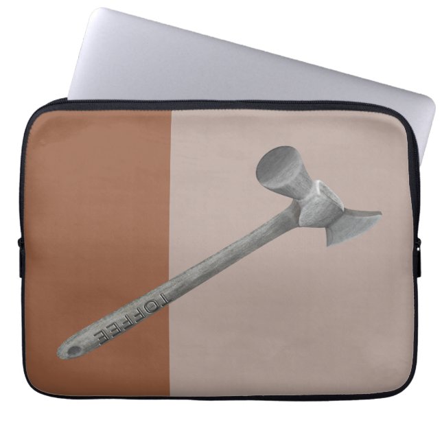 Housse Pour Ordinateur Portable Illustration du marteau de café (Devant)
