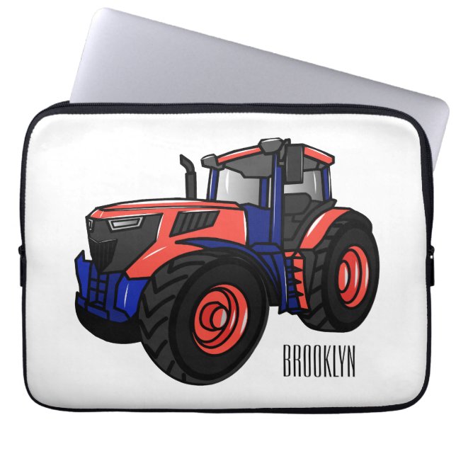 Housse Pour Ordinateur Portable Illustration du tracteur (Devant)