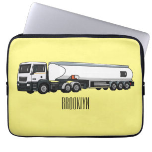 Housse Pour Ordinateur Portable Illustration du transport de carburant par camion-
