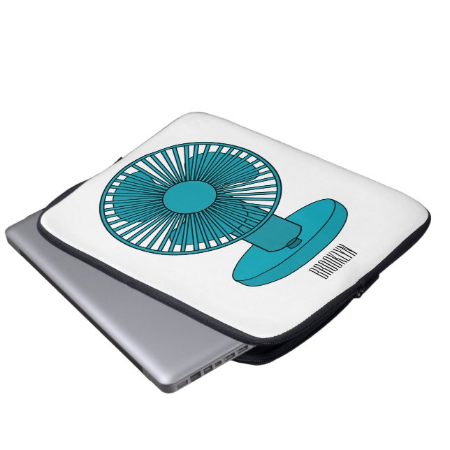 Housse Pour Ordinateur Portable Illustration du ventilateur (Devant bas)