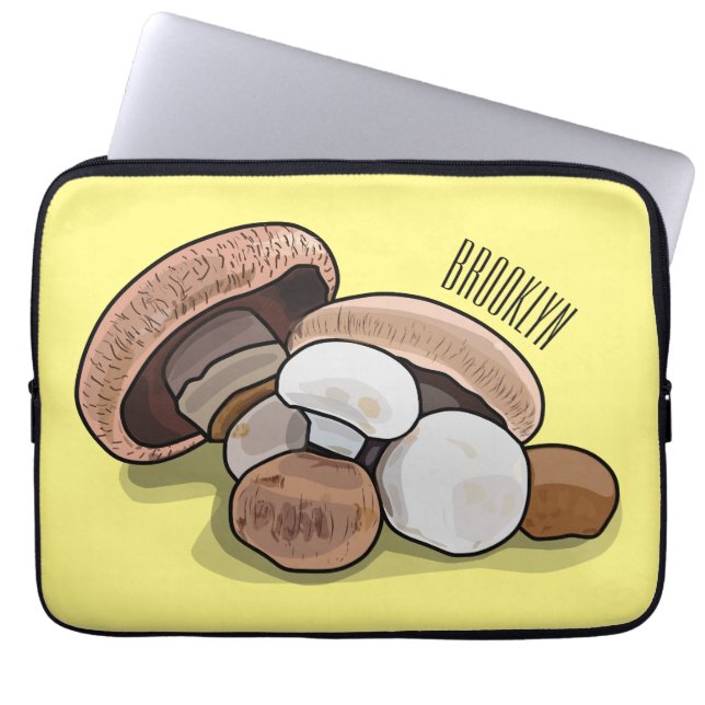 Housse Pour Ordinateur Portable Illustration d'un champignon (Devant)