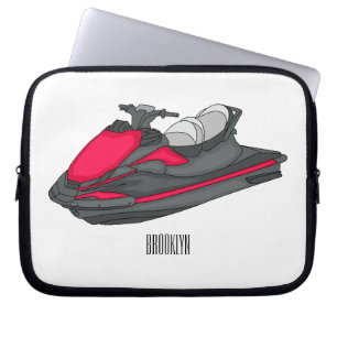 Housse Pour Ordinateur Portable Illustration Jet ski