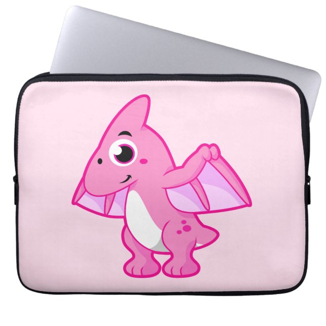 Housse Pour Ordinateur Portable Illustration Mignonne D'Un Pterodactyl. (Devant)