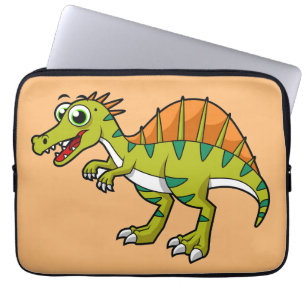 Housse Pour Ordinateur Portable Illustration Mignonne D'Un Spinosaure Souriant.