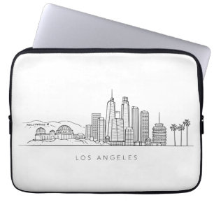 Housse Pour Ordinateur Portable Illustration minimaliste de la skyline de Los Ange