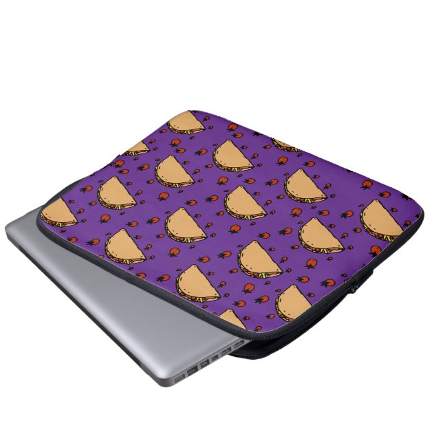 Housse Pour Ordinateur Portable Illustration of tacos  (Devant bas)