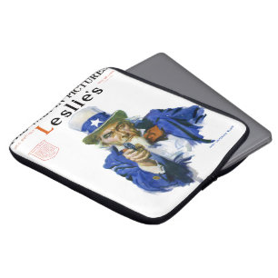 Housse Pour Ordinateur Portable Illustration patriotique vintage de l'oncle Sam po