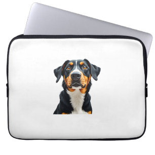Housse Pour Ordinateur Portable Illustration Rétro Portrait de Chien Coloré Vintag