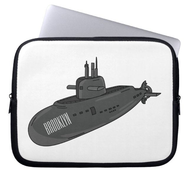 Housse Pour Ordinateur Portable Illustration sous-marine (Devant)