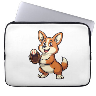 Housse Pour Ordinateur Portable Illustration vectorielle de dessin animé corgi chi