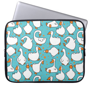 Housse Pour Ordinateur Portable Illustration Vintage amusante d'Oie de dessin anim