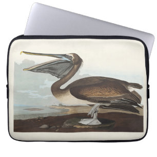 Housse Pour Ordinateur Portable Illustration vintage d'Audubon représentant un Pél